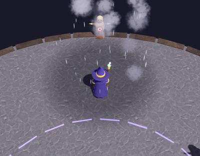 Una nube oscura descarga sobre la arena
